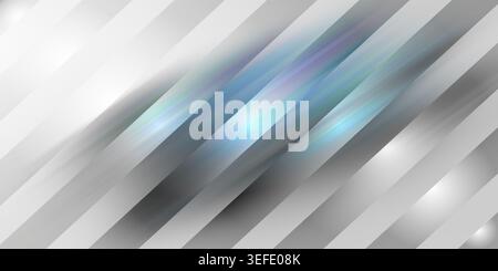 An abstract composition of diagonal stripes with glowing blue and purple light streaks creating a dynamic and futuristic aesthetic. Stock Photo