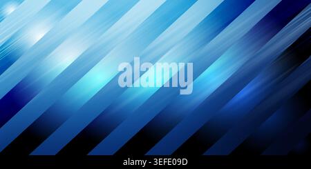 Abstract background with diagonal blue stripes and bright light streaks, creating a sense of speed and high-tech energy. Stock Photo