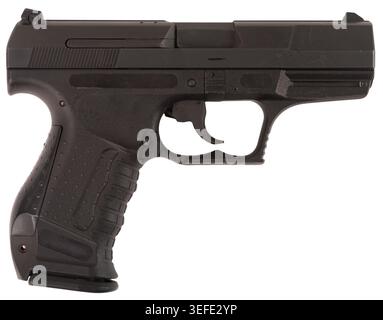 Semi automatic pistol model isolated on white background Stock Photo ...