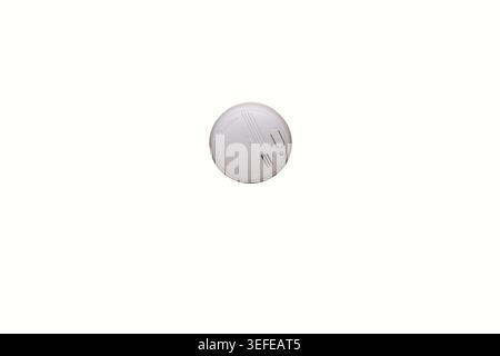 Close up view of smoke detector isolated on white background with copy space. Sweden. Stock Photo