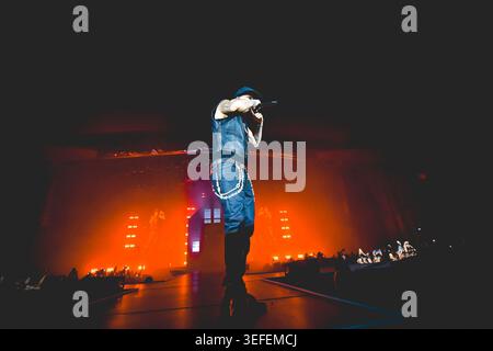 Italian rapper Andrea Arrigoni better known by the stage name Shiva ...