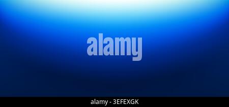 Deep water gradient background. Dark blue underwater backdrop. Blurred ocean for template, presentation, banner, brochure, poster. Deep sea or night sky concept design. Vector navy under surface Stock Vector
