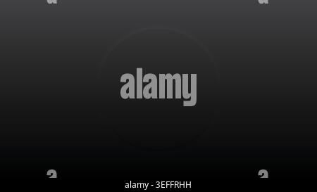 A sleek orange sphere set in a recessed circular black background with soft 3D shadows and modern UI style Stock Vector