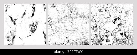 Distressed Texture Panel Set Stock Vector