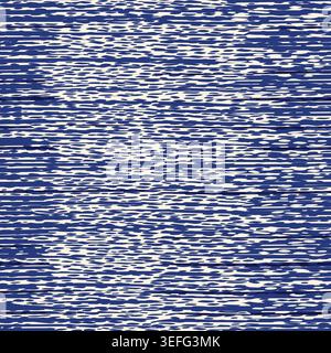 Seamless shabby striped pattern in blue. Hand drawn stripes design for carpet, ceramic tile, wallpaper, linoleum, textile, web page background. Vector Stock Vector