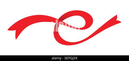 e letter logo. e letter and ribbons. Stock Vector
