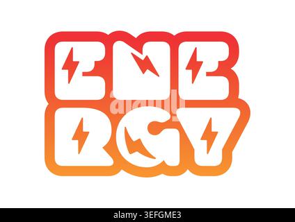 Dynamic Energy Logo Vector Concept with Lightning Bolt Symbol for Power Brand Identity Stock Vector