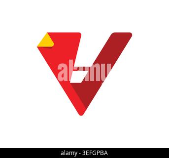 exclamation point in triangle. exclamation point concept. red triangle and exclamation symbol. Stock Vector