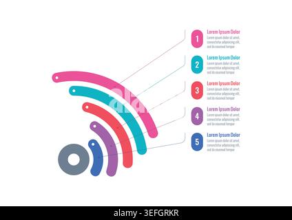 Vector Infographic design with icons. process diagram, flow chart, info graph, Infographics for business concept, presentations banner,workflow layout Stock Vector