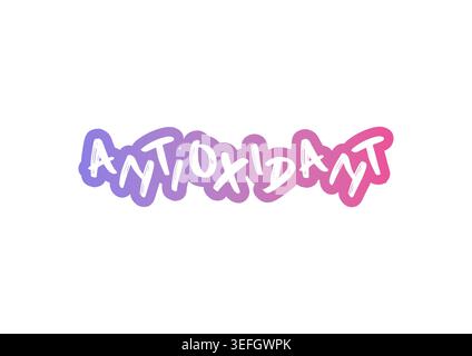 gradient antioxidant logo. antioxidant concept on white background. Stock Vector
