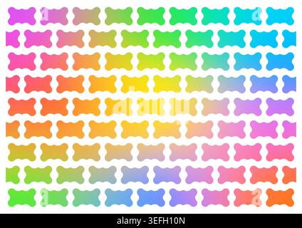 gradient geometric pattern on white background. geometric background. Stock Vector