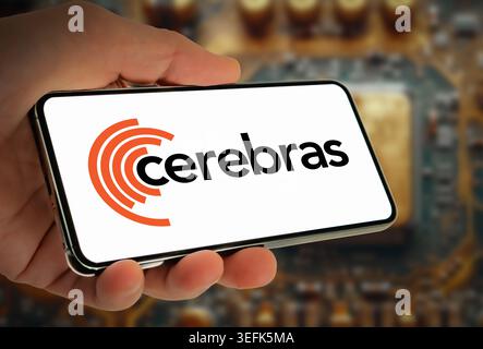 Cerebras Systems  for complex AI deep learning applications Stock Photo