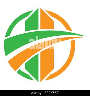 Modern company free logo design and brand Stock Vector