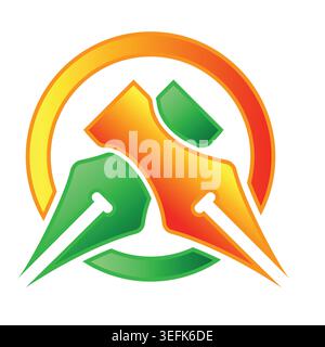 Professional and modern education logo design Stock Vector