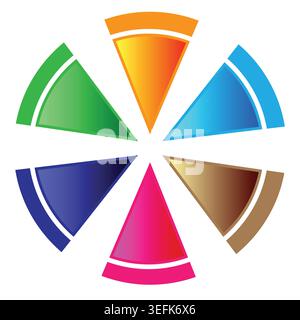 Multiple Business custom modern logo design Stock Vector