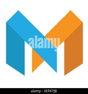 Modern m letter logo design downnload Stock Vector