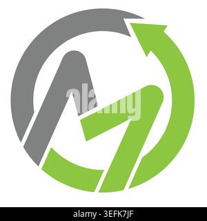 Minimalist logo design letter brand Stock Vector