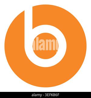 Letter b icon logo design branding Stock Vector