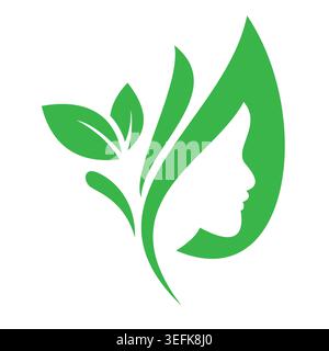 Beauty care shop logo design Stock Vector
