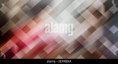 This image showcases a geometric pattern featuring intersecting lines and squares in shades of red, white, and gray, creating a sense of contrast and Stock Photo