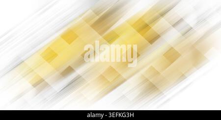 This image showcases a bright and cheerful abstract design with a yellow and white color palette. The composition features diagonal lines and squares Stock Photo