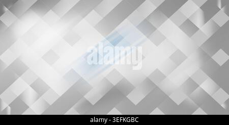This image showcases a geometric pattern with intersecting lines and shapes in white and gray tones, featuring a bright light source and a sense of de Stock Photo