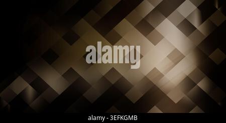 A dark, sophisticated abstract background featuring a pattern of diagonal intersecting squares with a subtle gradient and soft lighting effects. Stock Photo
