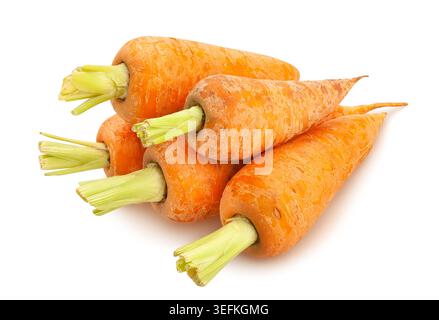 carrots path isolated on white Stock Photo
