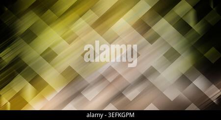 An abstract background featuring a pattern of diagonal intersecting bands in shades of gold, yellow, and gray, creating a modern, textured effect. Stock Photo