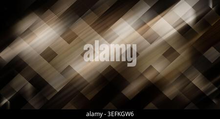 An abstract digital art composition featuring a repeating diagonal grid pattern overlaid with soft, glowing light streaks and a subtle grainy texture. Stock Photo