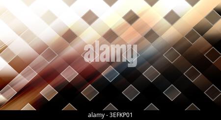 This image showcases a dark gradient background with overlapping squares and rectangles in shades of brown, black, and red, creating a dramatic and mo Stock Photo