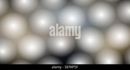 A pattern of soft, glowing, semi-transparent spheres arranged in a hexagonal grid, creating a smooth and ethereal abstract background. Stock Photo