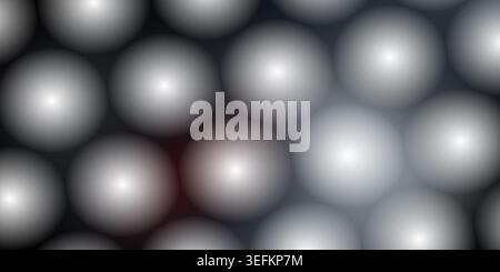 An abstract composition of overlapping glowing spheres creating a dark, moody background with subtle red and grey color gradients. Stock Photo