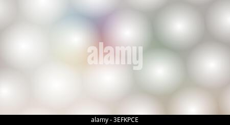 An abstract background featuring a pattern of glowing, soft-focus spheres arranged in a hexagonal grid with subtle pastel color gradients. Stock Photo