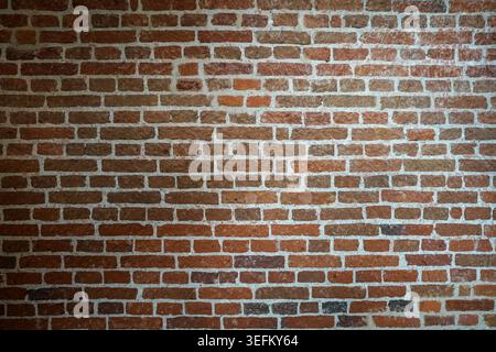 Red brick wall photo background Stock Photo