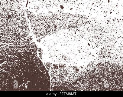 Abstract distress grunge texture grunge concrete floor on white background . Hand drawn. Not AI, vector illustration. Stock Vector
