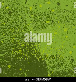 dirty green moss background Hand drawn. Not AI, vector illustration. Stock Vector