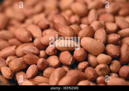 Peanuts Texture with Defocus Backgrounds Macro Photography Stock Photo