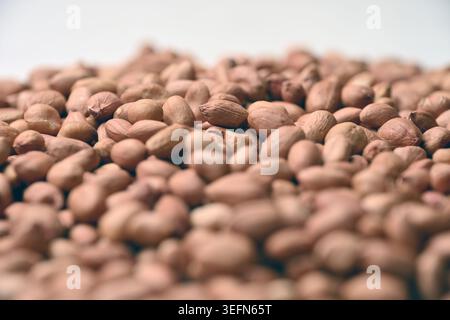 Peanuts Texture with Defocus Backgrounds Macro Photography Stock Photo