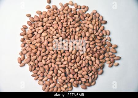 Peanuts Texture with Defocus Backgrounds Macro Photography Stock Photo