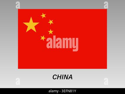 Flag of China. China National Flag. Vector Illustration. Stock Vector
