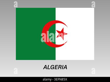 Flag of Algeria. Algeria National Flag. Vector Illustration. Stock Vector