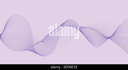 Modern Purple Abstract Flow Background for Digital Technology Branding Stock Vector