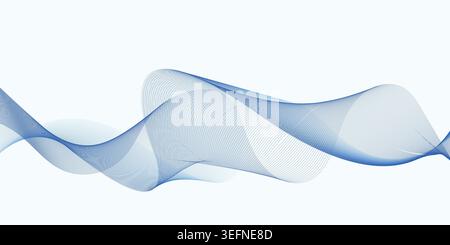 Modern Blue Abstract Flow Background for Corporate Branding Design Stock Vector