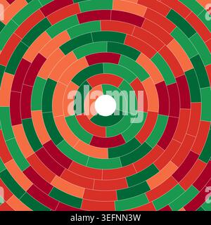 Segments centered. Abstract pattern. Simple solid cells. Small padding. Trending vector illustration. Stock Vector