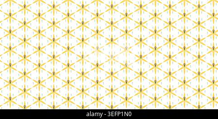 Intricate geometric pattern with symmetrical floral motifs in soft pastel tones Stock Vector