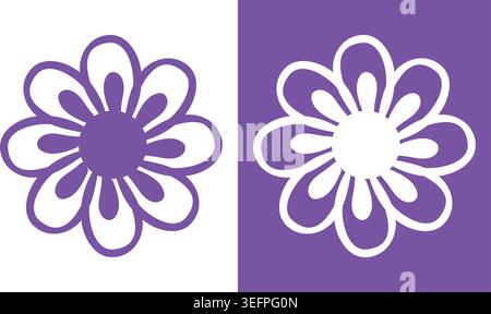 Flower Shape Elements Collection Stock Vector