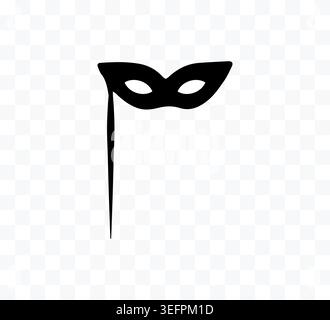 Masquerade Mask icon. Vector illustration, flat design. Stock Vector