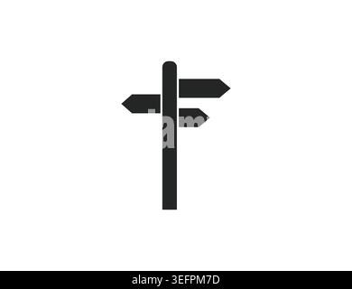 Signboard, directions icon. Vector illustration. Stock Vector