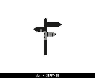 Signboard, directions icon. Vector illustration. Stock Vector